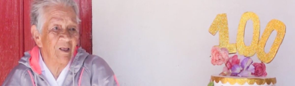 María cumplió 100 años dando a luz la Vida